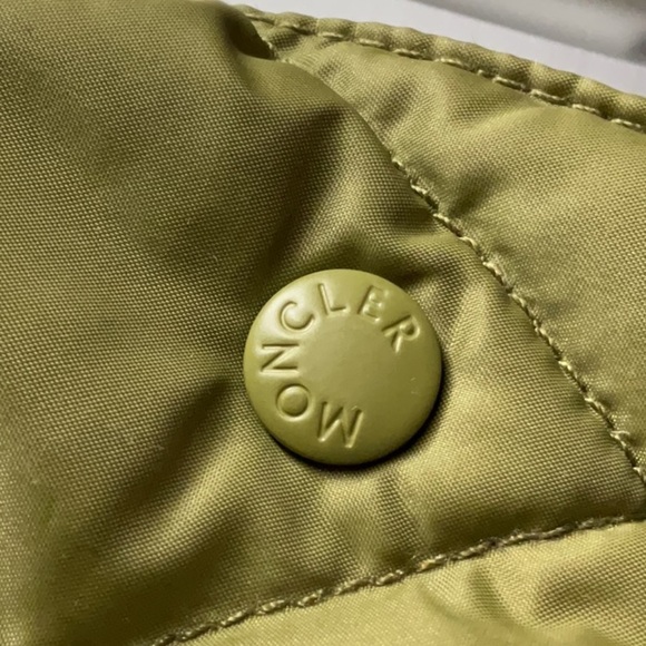 Moncler Olive Green Quilted Down Jacket Sz-0 - Picture 14 of 15